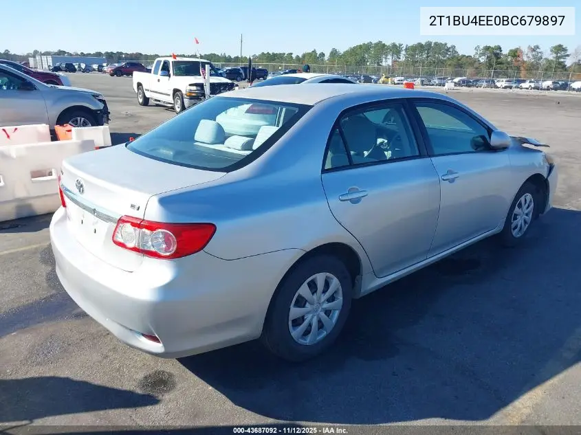 2T1BU4EE0BC679897 2011 Toyota Corolla Le