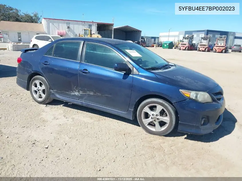 5YFBU4EE7BP002023 2011 Toyota Corolla S
