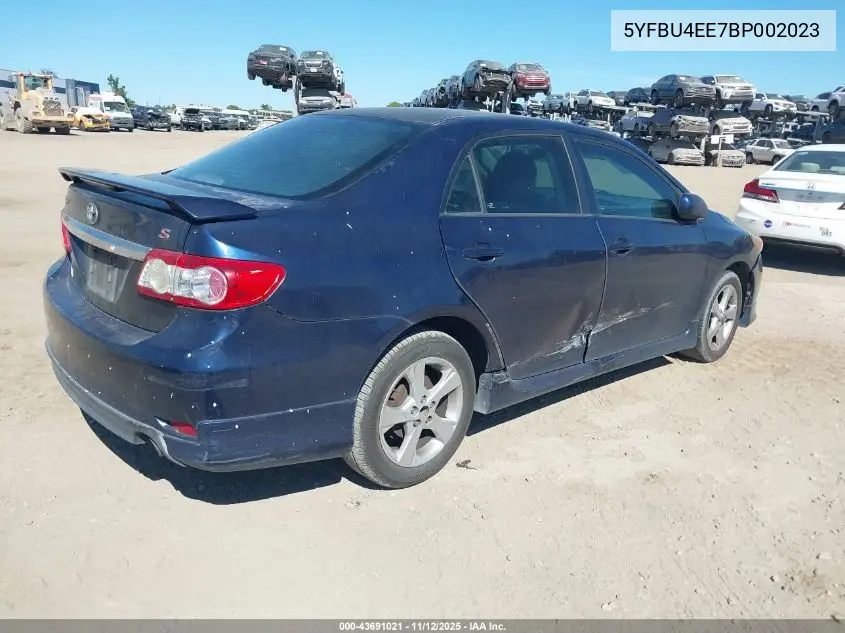 5YFBU4EE7BP002023 2011 Toyota Corolla S