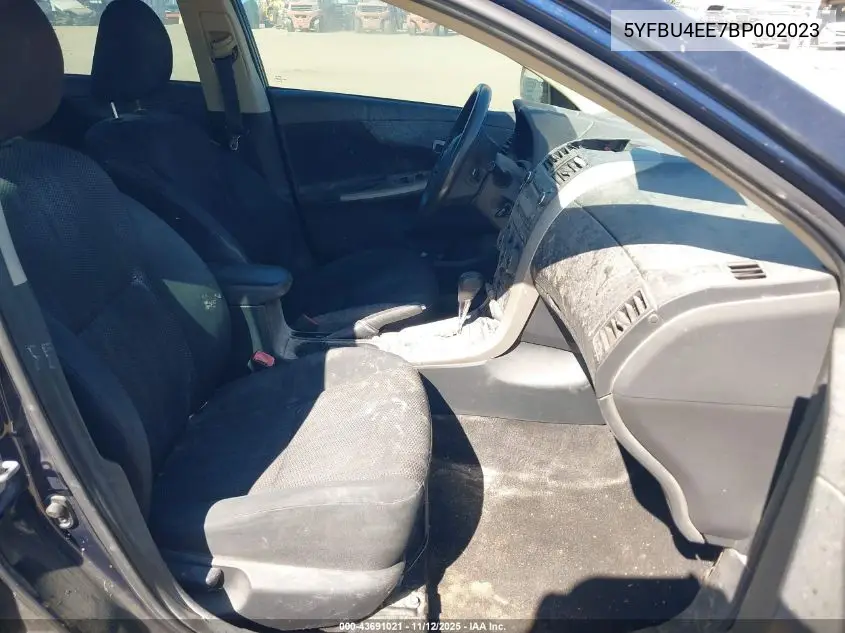 5YFBU4EE7BP002023 2011 Toyota Corolla S