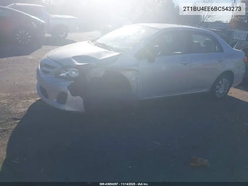 2T1BU4EE6BC543273 2011 Toyota Corolla Le