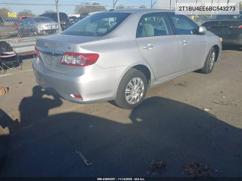 2T1BU4EE6BC543273 2011 Toyota Corolla Le