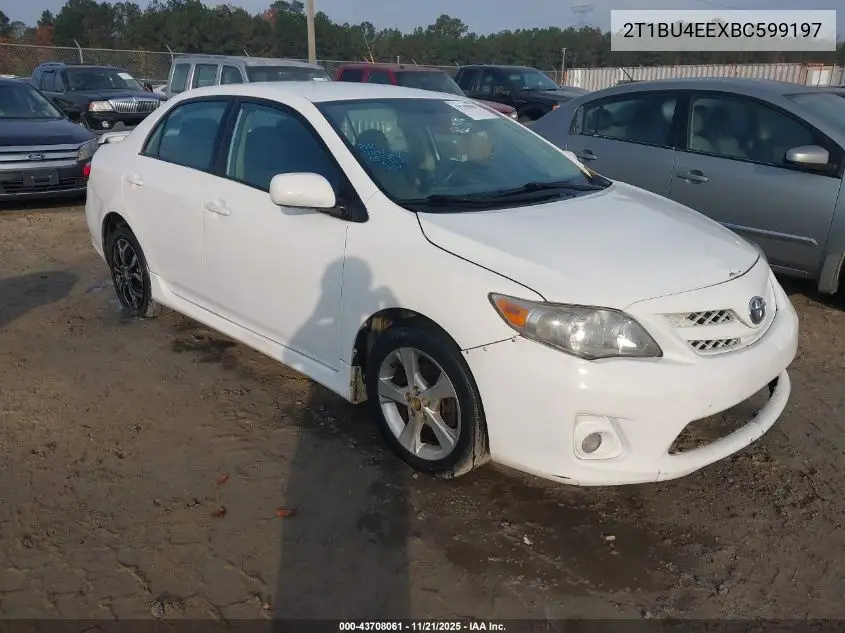 2T1BU4EEXBC599197 2011 Toyota Corolla S