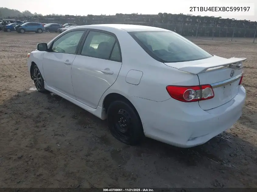 2T1BU4EEXBC599197 2011 Toyota Corolla S