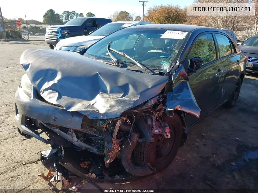 JTDBU4EE0BJ101481 2011 Toyota Corolla Le