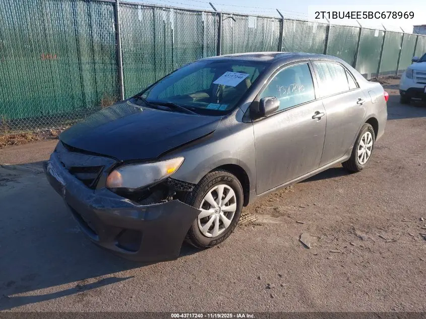 2T1BU4EE5BC678969 2011 Toyota Corolla Le