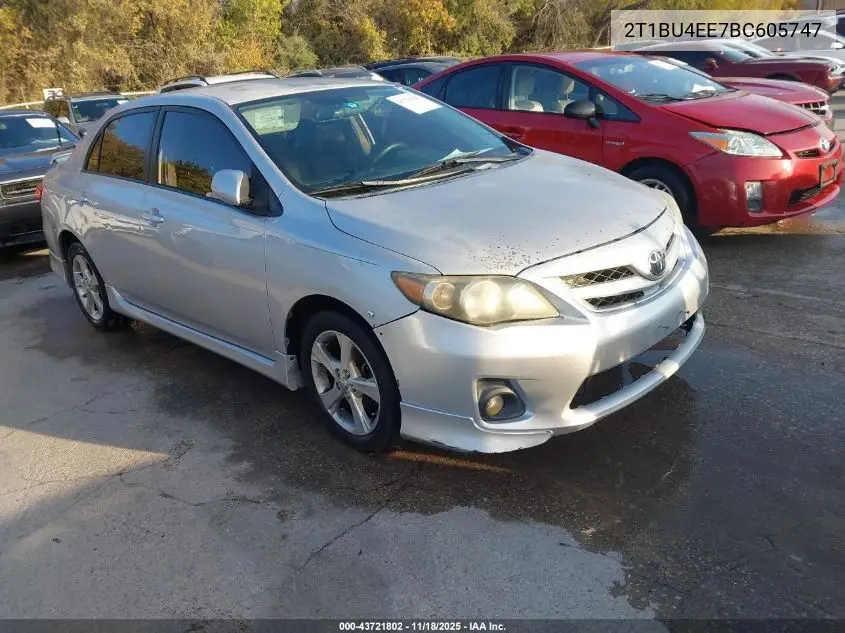 2T1BU4EE7BC605747 2011 Toyota Corolla S