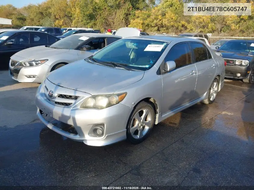 2T1BU4EE7BC605747 2011 Toyota Corolla S