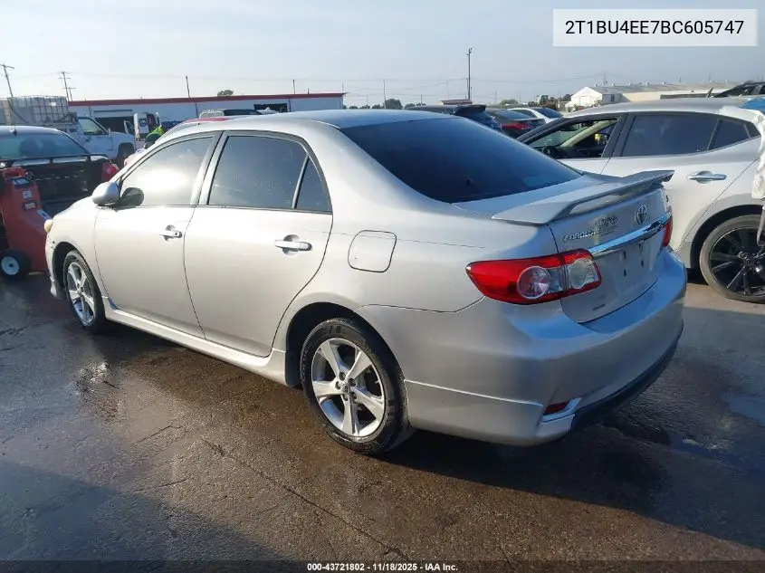 2T1BU4EE7BC605747 2011 Toyota Corolla S