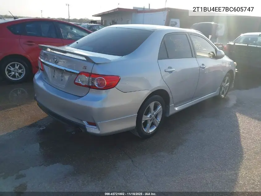2T1BU4EE7BC605747 2011 Toyota Corolla S