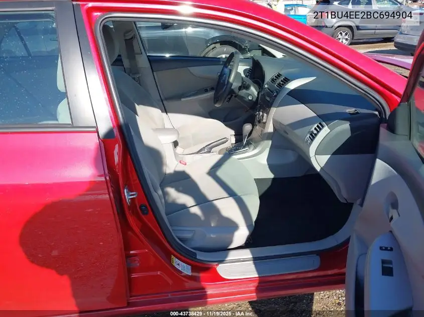 2T1BU4EE2BC694904 2011 Toyota Corolla Le