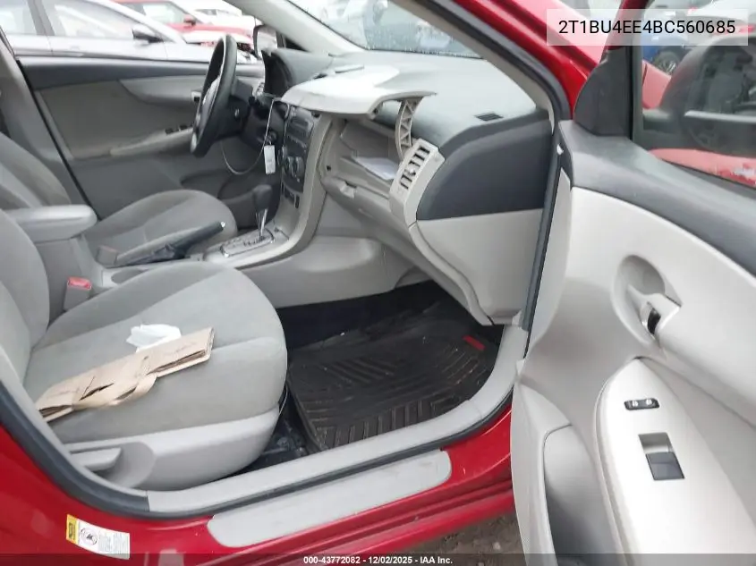 2T1BU4EE4BC560685 2011 Toyota Corolla Le