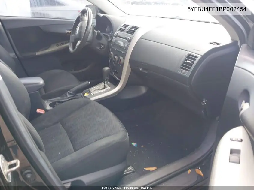 5YFBU4EE1BP002454 2011 Toyota Corolla S