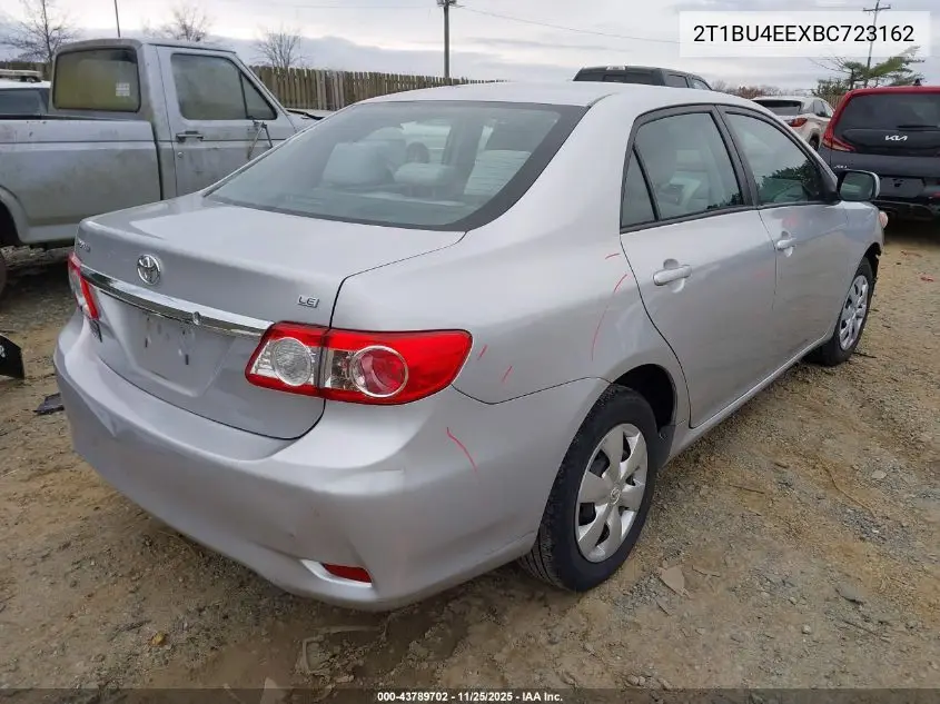 2T1BU4EEXBC723162 2011 Toyota Corolla Le