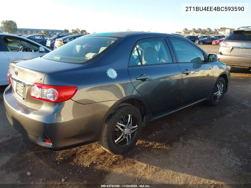 2T1BU4EE4BC593590 2011 Toyota Corolla Le
