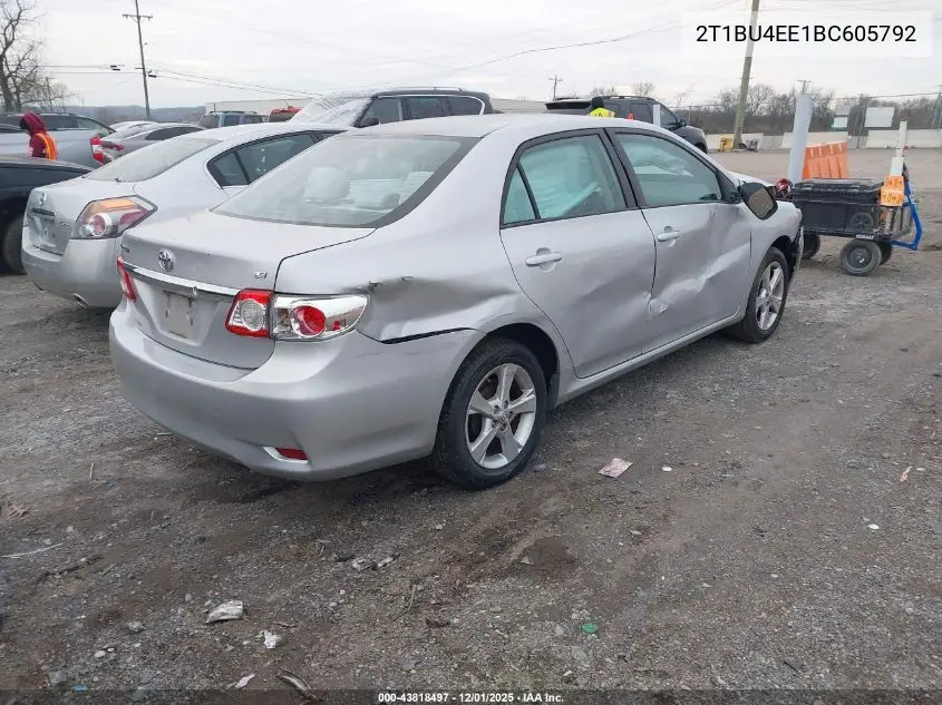 2T1BU4EE1BC605792 2011 Toyota Corolla Le