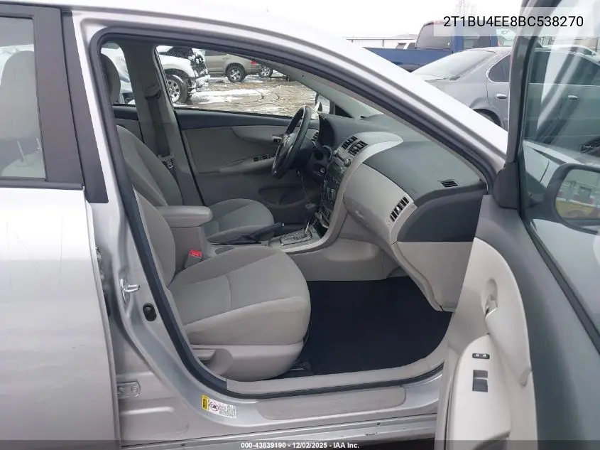 2T1BU4EE8BC538270 2011 Toyota Corolla Le