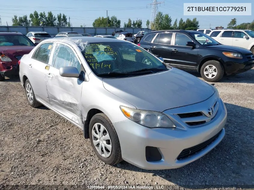 2T1BU4EE1CC779251 2012 Toyota Corolla