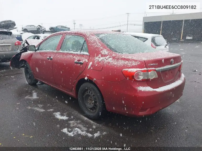 2T1BU4EE6CC809182 2012 Toyota Corolla