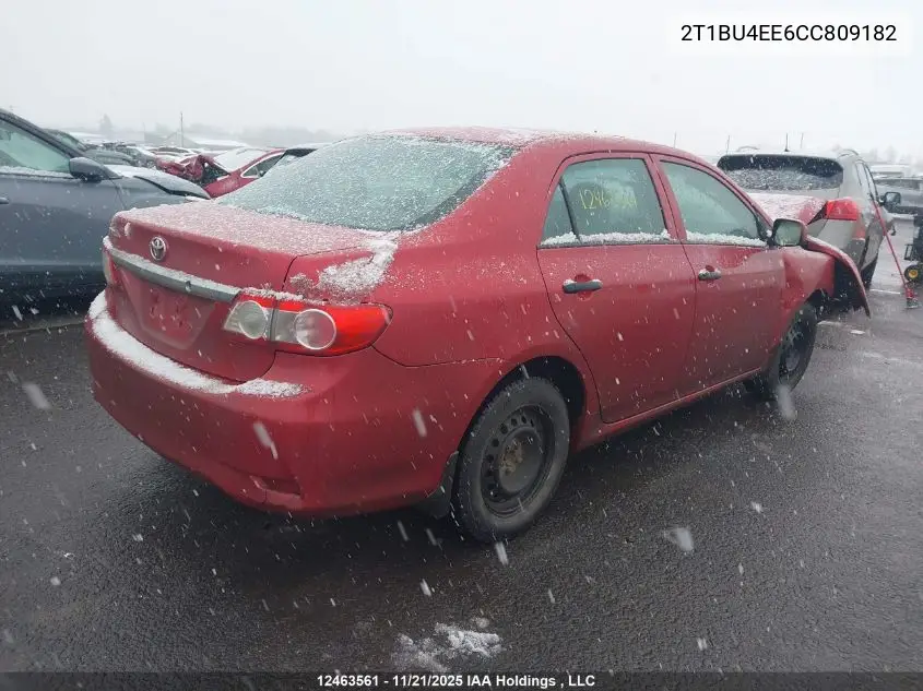 2T1BU4EE6CC809182 2012 Toyota Corolla