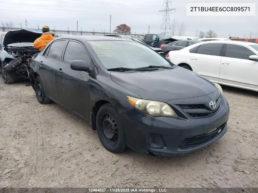 2T1BU4EE6CC809571 2012 Toyota Corolla Ce