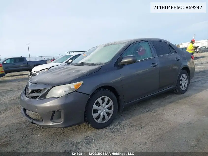 2T1BU4EE6CC859242 2012 Toyota Corolla S/Le