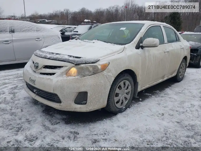 2T1BU4EE0CC789074 2012 Toyota Corolla Ce