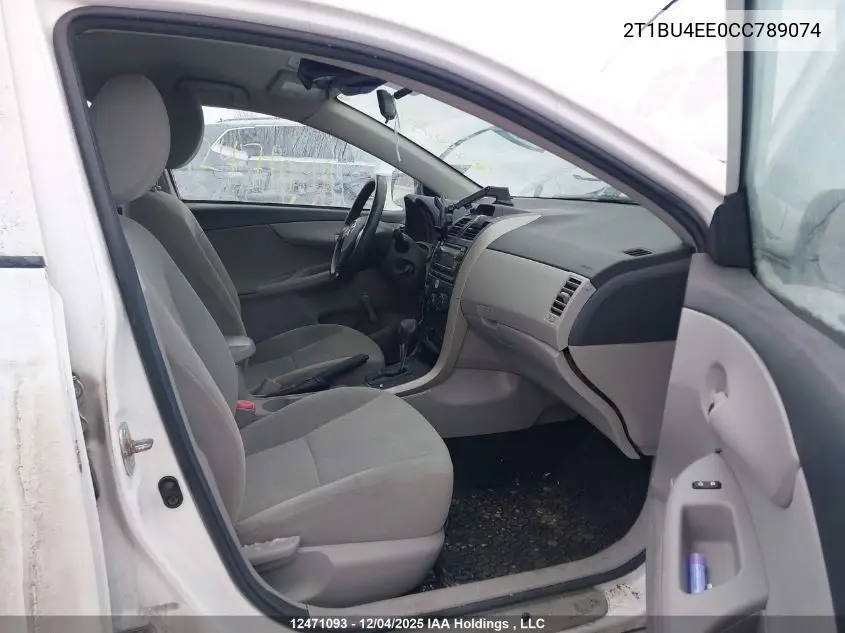 2T1BU4EE0CC789074 2012 Toyota Corolla Ce