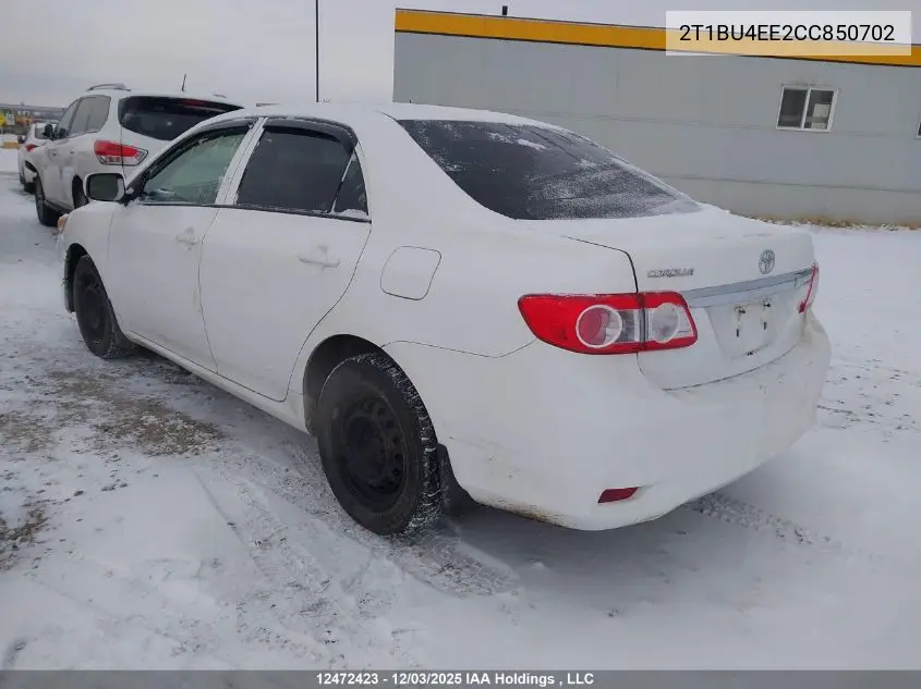 2T1BU4EE2CC850702 2012 Toyota Corolla S/Le