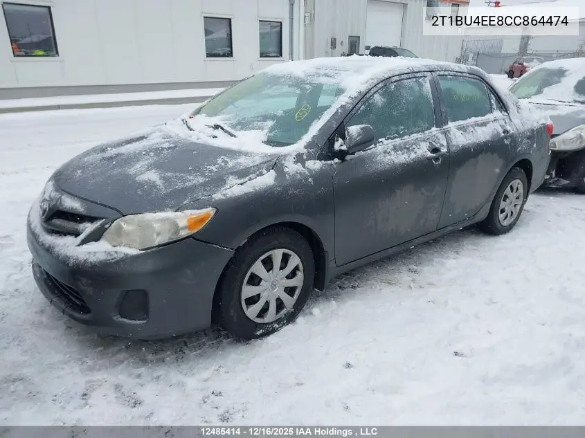 2T1BU4EE8CC864474 2012 Toyota Corolla Ce