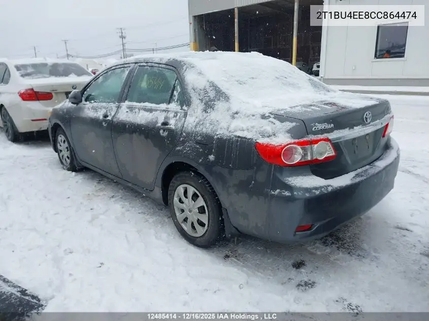 2T1BU4EE8CC864474 2012 Toyota Corolla Ce