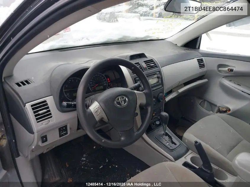2T1BU4EE8CC864474 2012 Toyota Corolla Ce