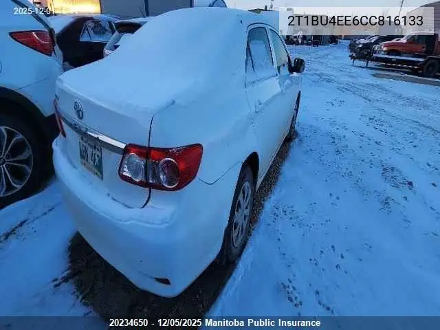 2T1BU4EE6CC816133 2012 Toyota Corolla Ce