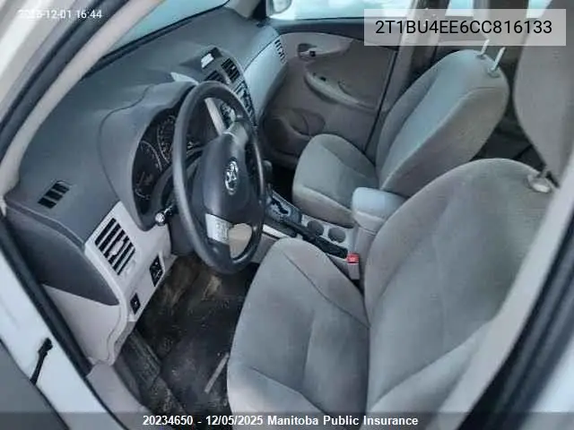 2T1BU4EE6CC816133 2012 Toyota Corolla Ce