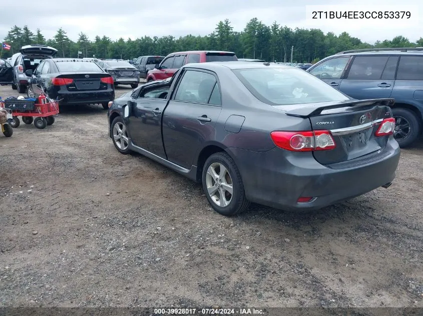 2T1BU4EE3CC853379 2012 Toyota Corolla S/Le