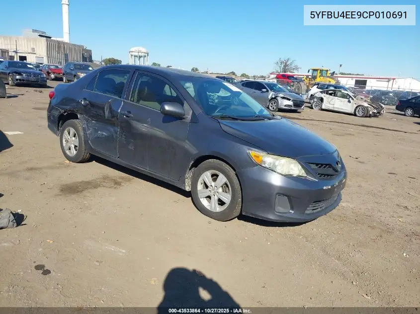 5YFBU4EE9CP010691 2012 Toyota Corolla L