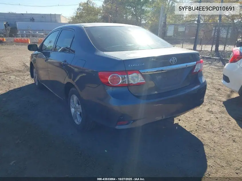 5YFBU4EE9CP010691 2012 Toyota Corolla L