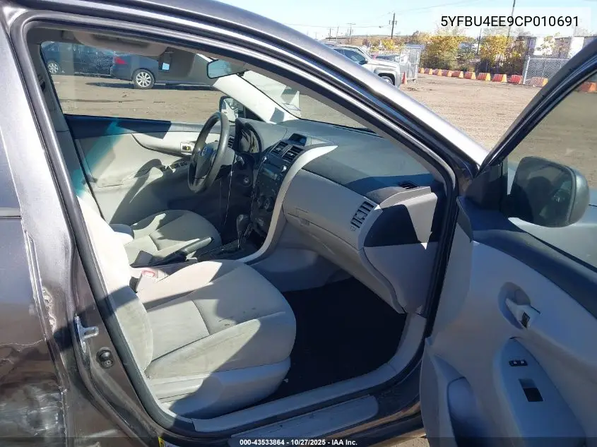 5YFBU4EE9CP010691 2012 Toyota Corolla L