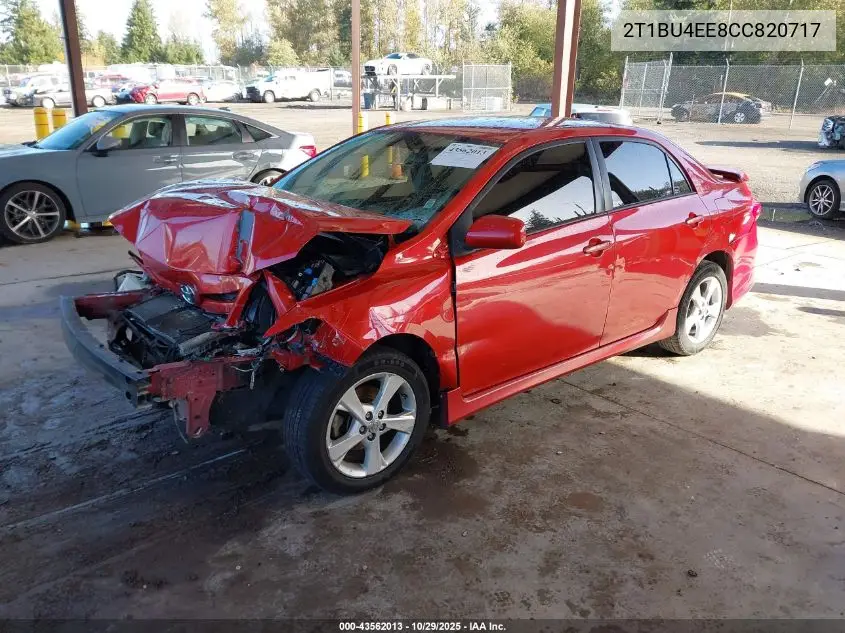 2T1BU4EE8CC820717 2012 Toyota Corolla S