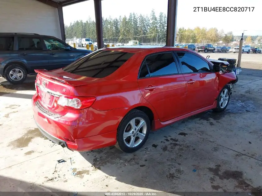 2T1BU4EE8CC820717 2012 Toyota Corolla S