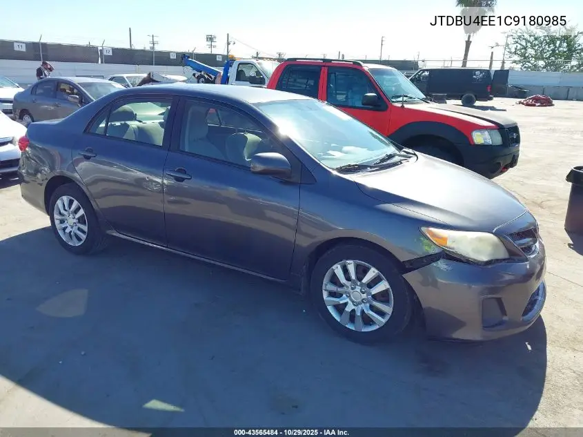 JTDBU4EE1C9180985 2012 Toyota Corolla Le