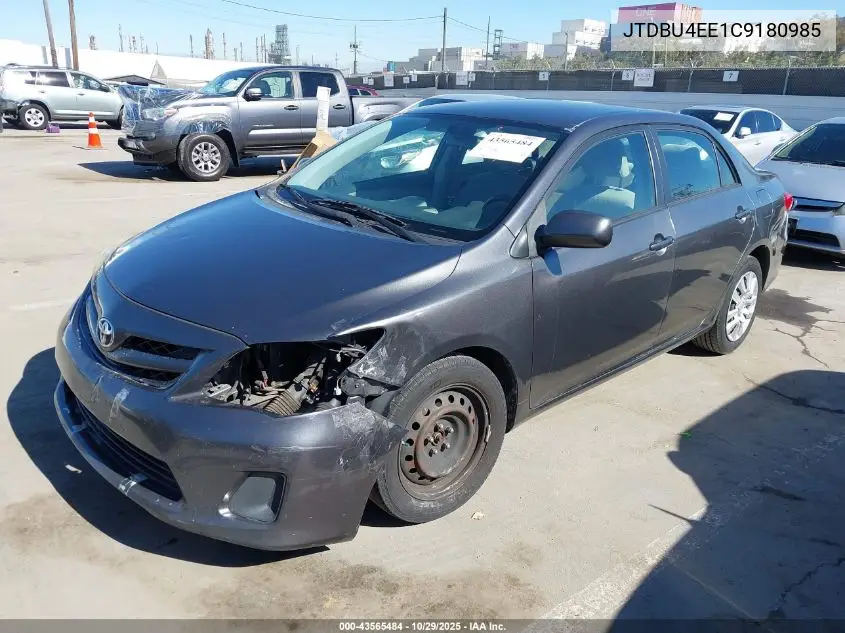 JTDBU4EE1C9180985 2012 Toyota Corolla Le