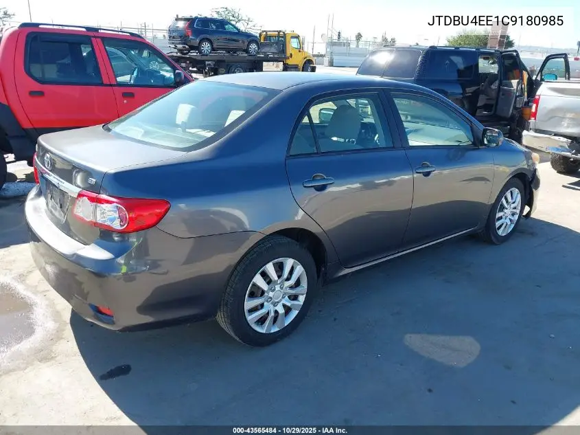 JTDBU4EE1C9180985 2012 Toyota Corolla Le