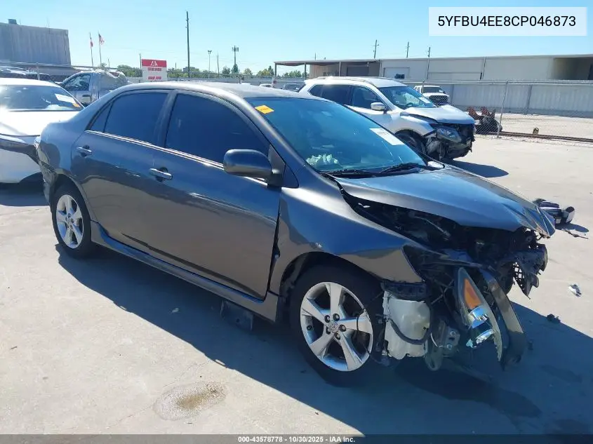 5YFBU4EE8CP046873 2012 Toyota Corolla S