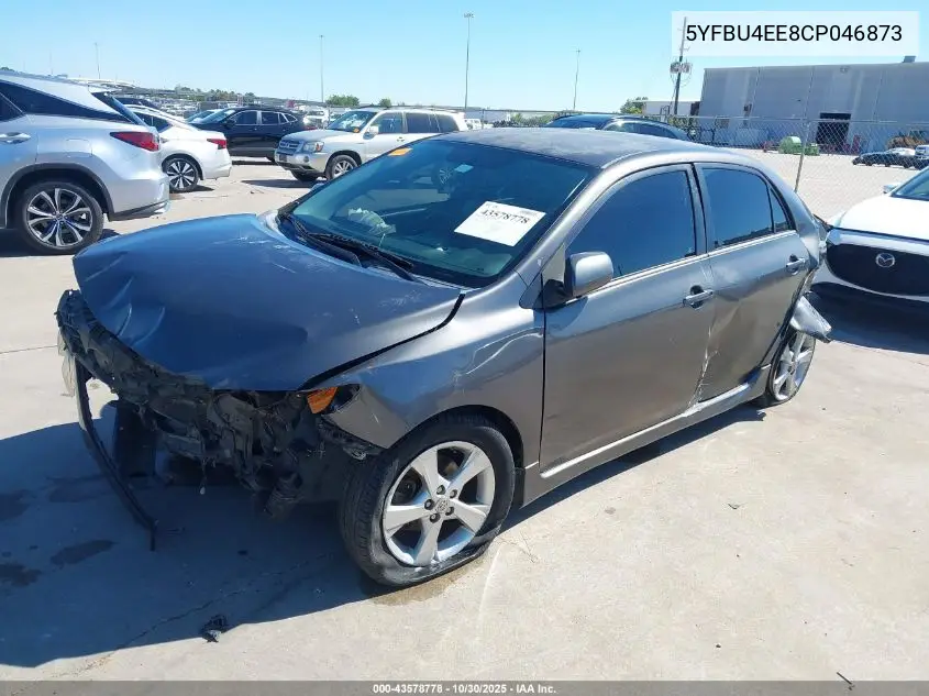 5YFBU4EE8CP046873 2012 Toyota Corolla S