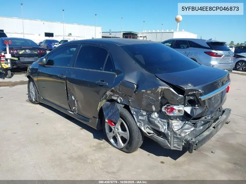 5YFBU4EE8CP046873 2012 Toyota Corolla S