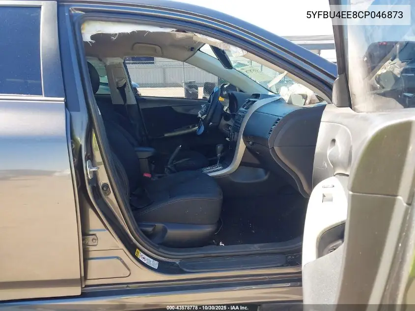 5YFBU4EE8CP046873 2012 Toyota Corolla S