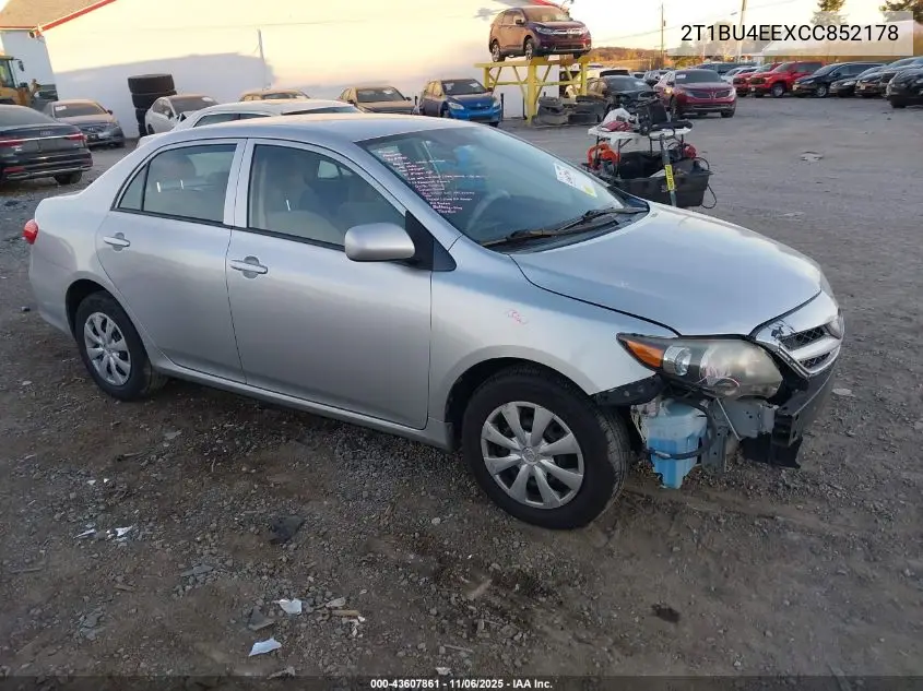 2T1BU4EEXCC852178 2012 Toyota Corolla L