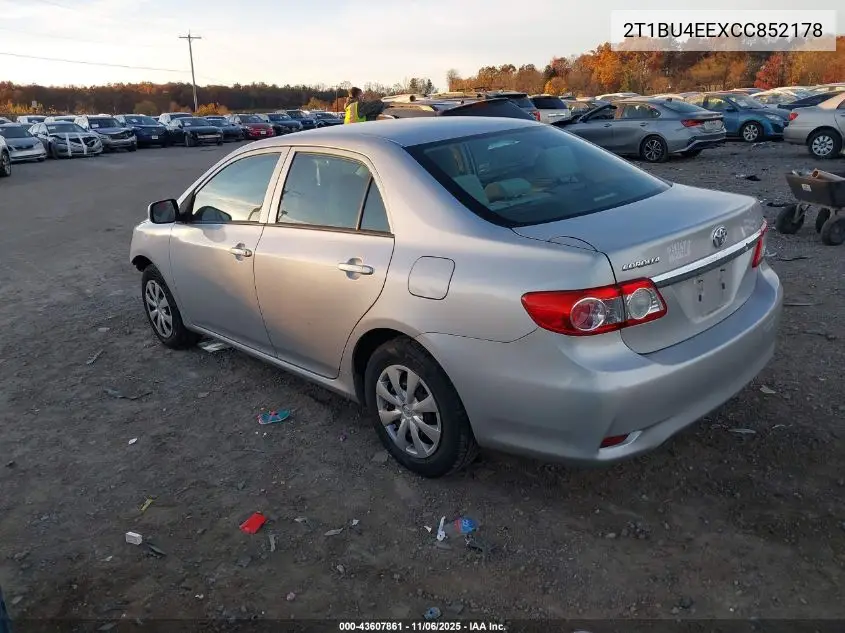 2T1BU4EEXCC852178 2012 Toyota Corolla L