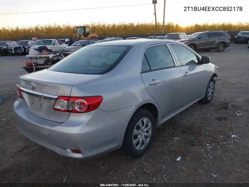2T1BU4EEXCC852178 2012 Toyota Corolla L